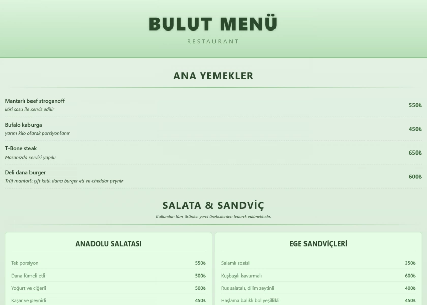 BÜTÜN tema önizlemesi