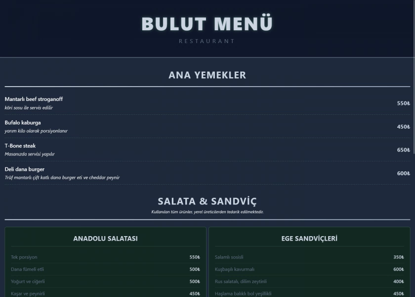 TALAS tema önizlemesi